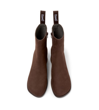 Camper Braune Kora Lederstiefeletten