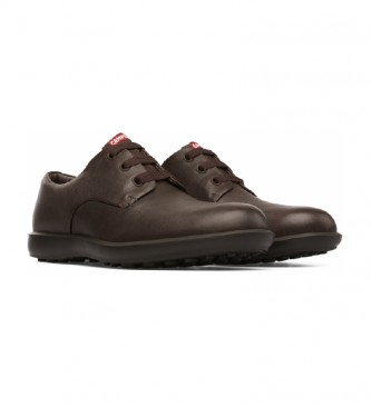 CAMPER Atom Work brown leather shoes
