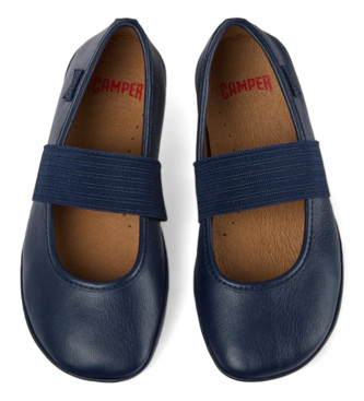 Camper Right blue leather ballerinas