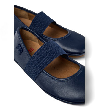 Camper Right blue leather ballerinas