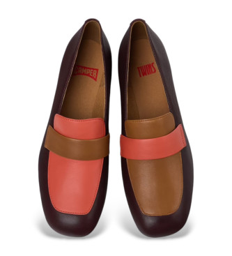 Camper Sabrinas em pele Maroon Twins