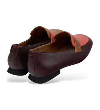 Camper Sabrinas em pele Maroon Twins