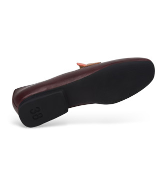 Camper Sabrinas em pele Maroon Twins