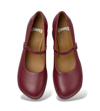 Camper Chaussures en cuir Kora bordeaux