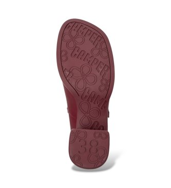 Camper Chaussures en cuir Kora bordeaux