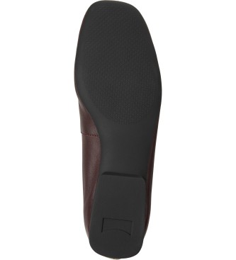 Camper Leather ballerina flats Almost Myra maroon