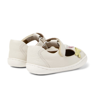 Camper Peu Cami Twins Ballerina-Pumps aus weiem Leder