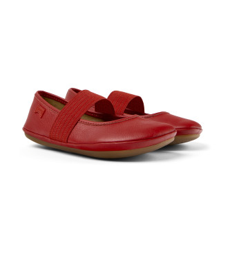 Camper Lederballerinas Rechts rot