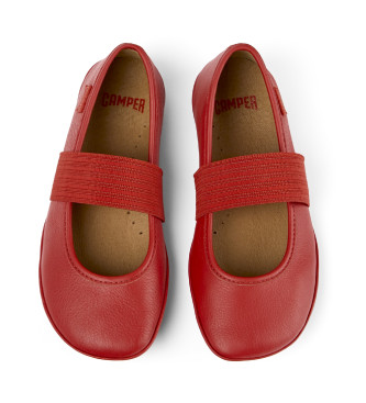 Camper Lederballerinas Rechts rot