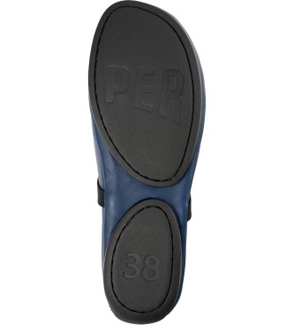 Camper Right Nina - Ballerines en cuir bleu