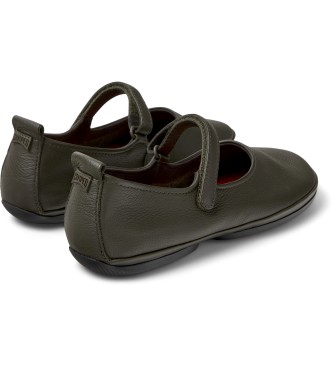 Camper Ballerine Nina in pelle verde a destra