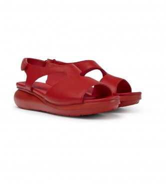CAMPER Sandálias de couro vermelho balão -Altura cua:5cm - Esdemarca Loja  moda, calçados e acessórios - melhores marcas de calçados e calçados de  grife
