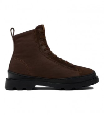 Camper Brutus brown leather ankle boots