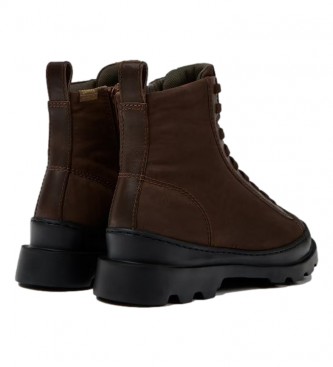 Camper Brutus brown leather ankle boots