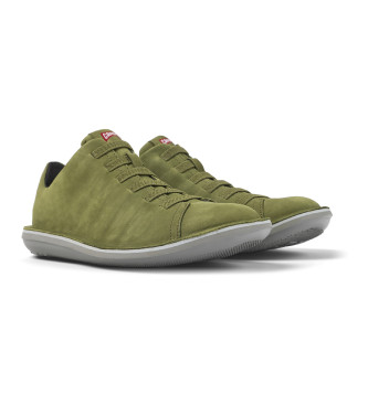 Camper Beetle green leather trainers