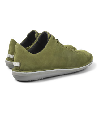 Camper Beetle green leather trainers