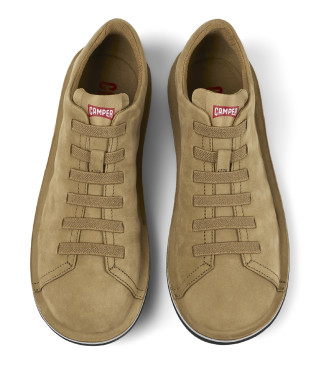 Camper Beetle brown leather trainers