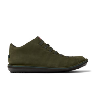 Camper Beetle dark green leather shoes