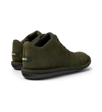 Camper Beetle dark green leather shoes