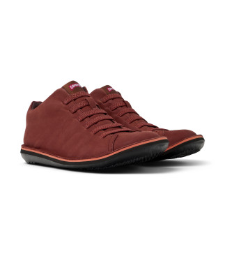 Camper Beetle burgundy leather trainers