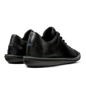 Camper Zapatos de piel Beetle negro