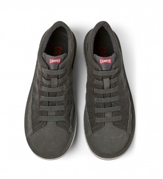 Camper Zapatos de Piel Beetle gris