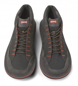 Camper Beetle Dark grey leather boots