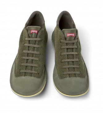 Camper Beetle leather shoes green