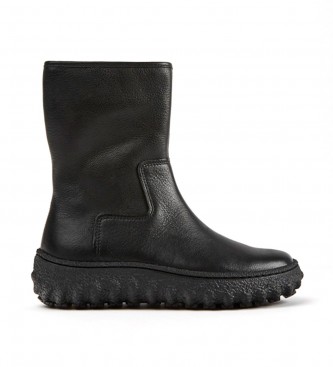 Camper Ground Leather Boots noir