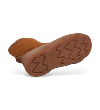 Camper Bottes en cuir marron pour enfant