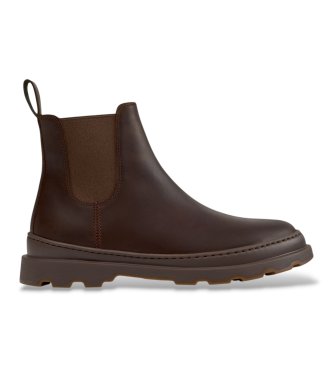 Camper Brutus+ leather ankle boots brown