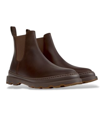 Camper Brutus+ leather ankle boots brown