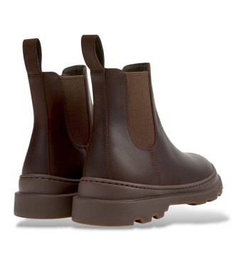 Camper Brutus+ leather ankle boots brown