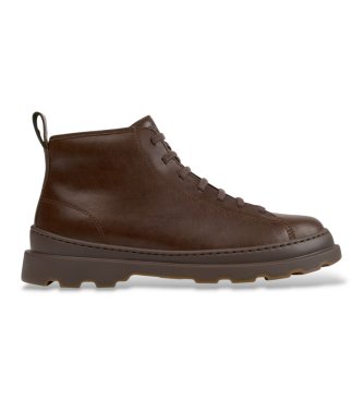 Camper Brutus+ leather ankle boots brown