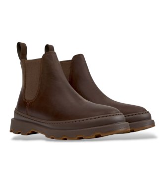 Camper Brutus+ brown leather ankle boots