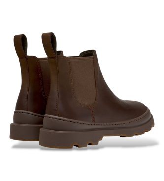 Camper Brutus+ brown leather ankle boots