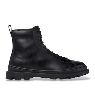 Camper Brutus+ black leather ankle boots