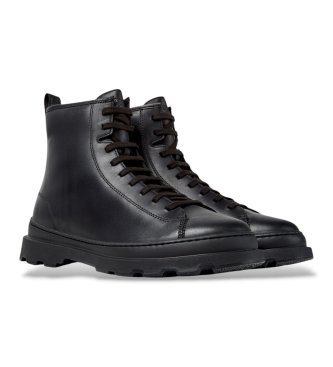 Camper Brutus+ black leather ankle boots