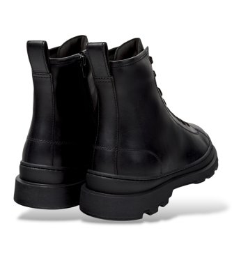 Camper Brutus+ black leather ankle boots
