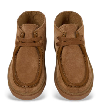 Camper Bottines en cuir marron pour enfant