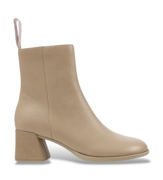 Camper Lederstiefeletten Kora beige