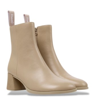 Camper Lederstiefeletten Kora beige