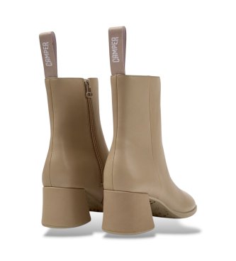 Camper Lederstiefeletten Kora beige