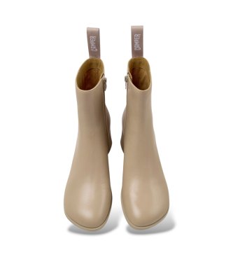 Camper Lederstiefeletten Kora beige