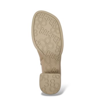Camper Lederstiefeletten Kora beige