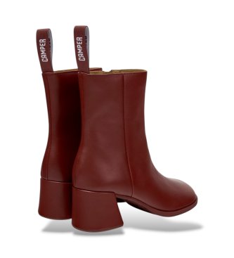 Camper Botines de piel Kora burdeos