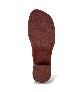 Camper Botines de piel Kora burdeos