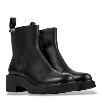 Camper Milah black leather ankle boots