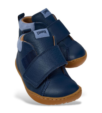 Camper Botins Peu em pele azul