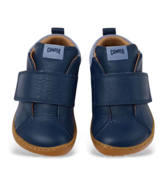 Camper Botins Peu em pele azul